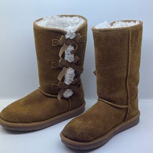 Koolaburra by UGG Kids Victoria Tall Chestnut Boots US Size 2
